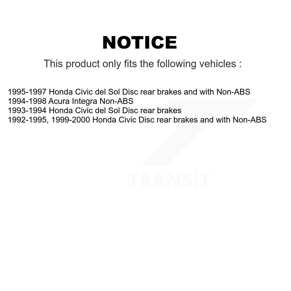 [Arrière] Kit d'ensemble roulement de roue et moyeu pour Honda Civic Acura Integra del Sol K70-100564