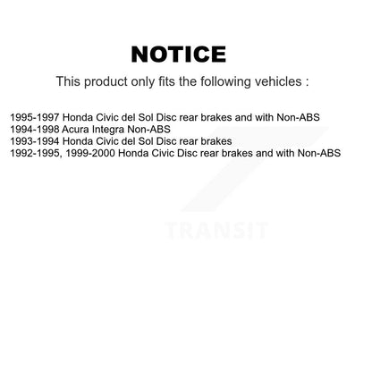 [Arrière] Kit d'ensemble roulement de roue et moyeu pour Honda Civic Acura Integra del Sol K70-100564