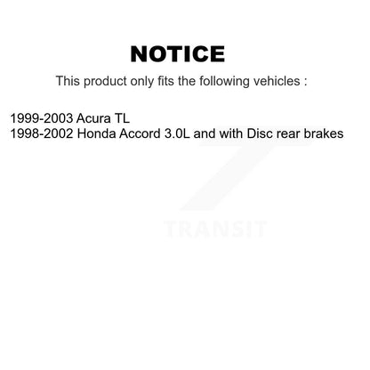 [Arrière] Kit d'ensemble roulement de roue et moyeu pour Honda Accord Acura TL K70-100587