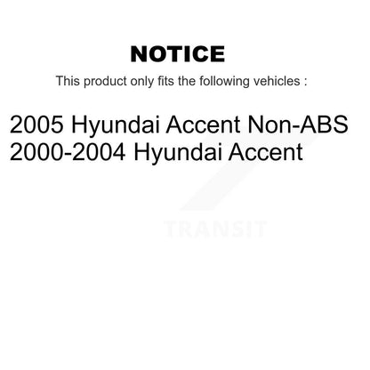 [Arrière] Kit d'ensemble roulement de roue et moyeu pour Hyundai Accent K70-100595