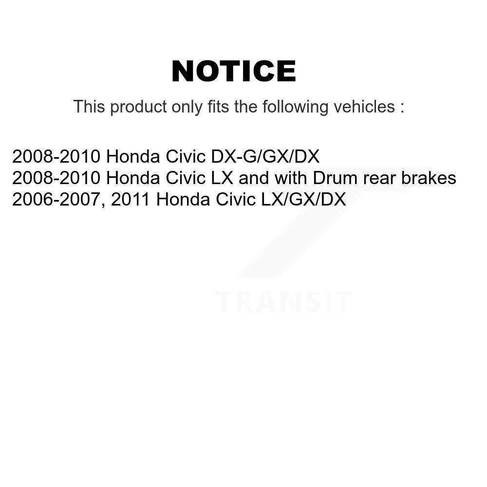[Arrière] Kit d'ensemble roulement de roue et moyeu pour Honda Civic K70-100621