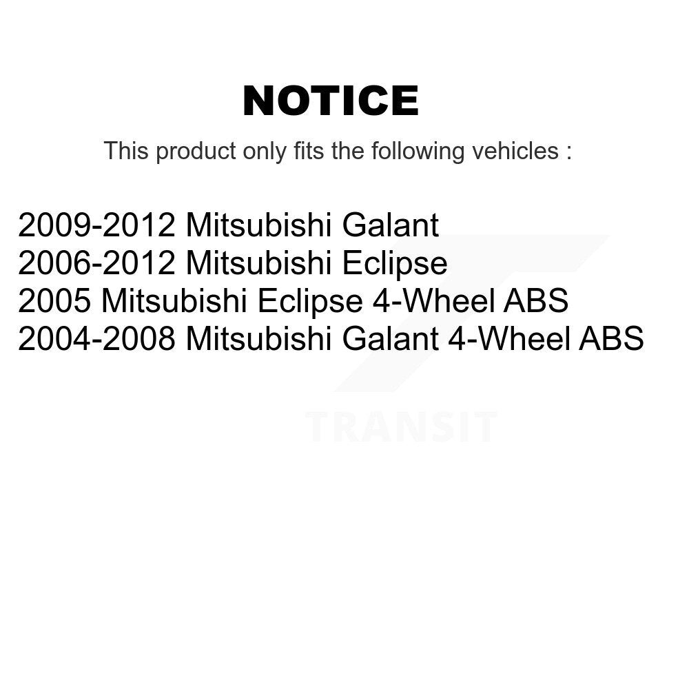 [Arrière] Kit d'ensemble roulement de roue et moyeu pour Mitsubishi Galant Eclipse K70-100630