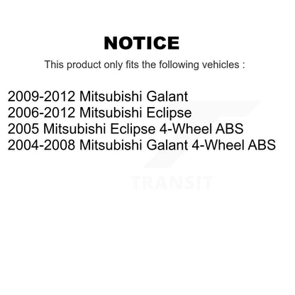 [Arrière] Kit d'ensemble roulement de roue et moyeu pour Mitsubishi Galant Eclipse K70-100630