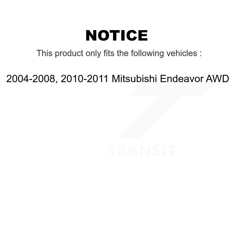[Arrière] Kit d'ensemble roulement de roue et moyeu pour Mitsubishi Endeavor AWD K70-100638