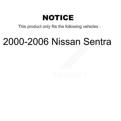 [Arrière] Kit d'ensemble roulement de roue et moyeu pour 2000-2006 Nissan Sentra K70-100645