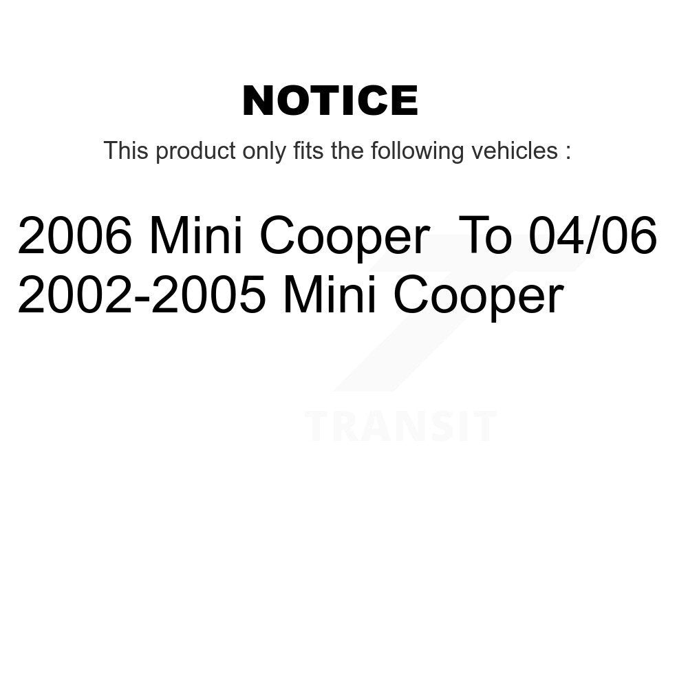 [Arrière] Kit d'ensemble roulement de roue et moyeu pour 2002-2006 Mini Cooper K70-100646