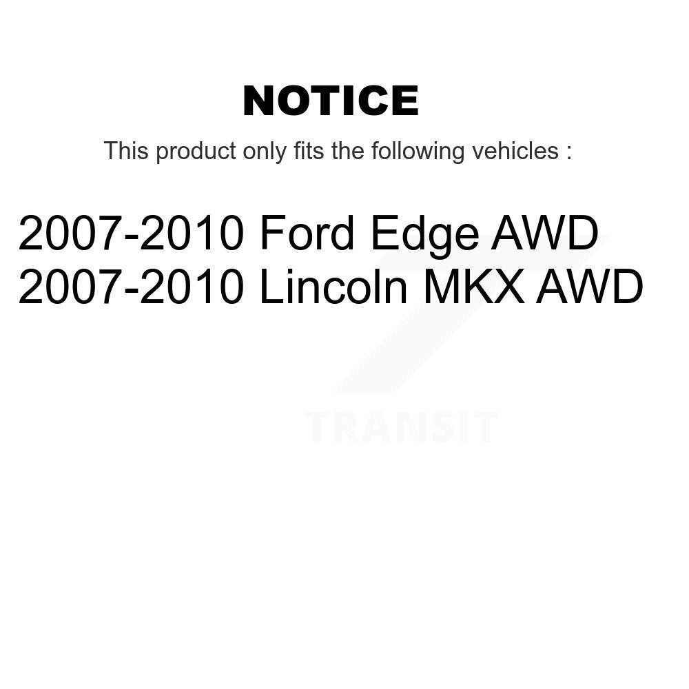 [Arrière] Kit d'ensemble roulement de roue et moyeu pour 2007-2010 Ford Edge Lincoln MKX AWD K70-100670