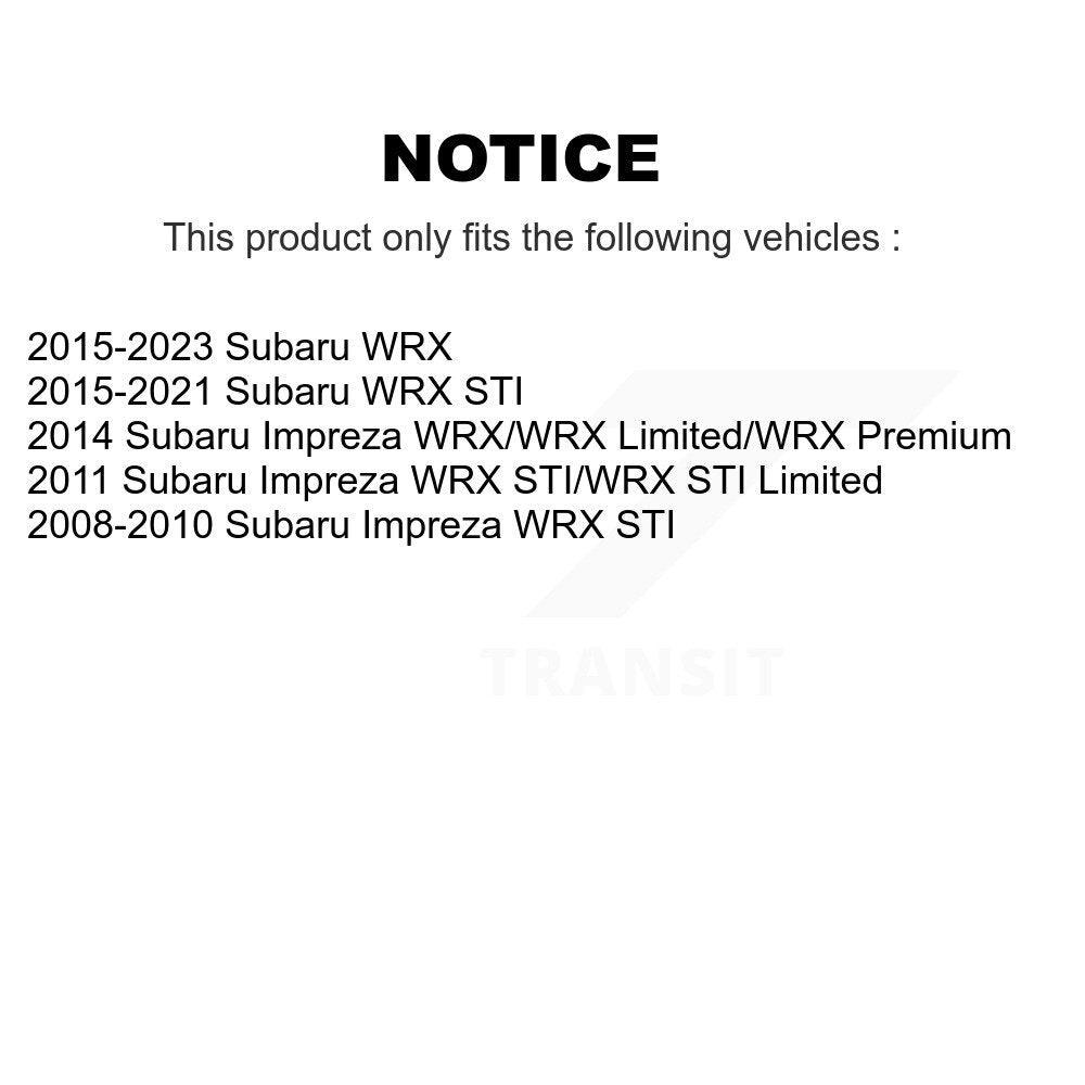 [Arrière] Kit d'ensemble roulement de roue et moyeu pour Subaru Impreza WRX STI K70-100712