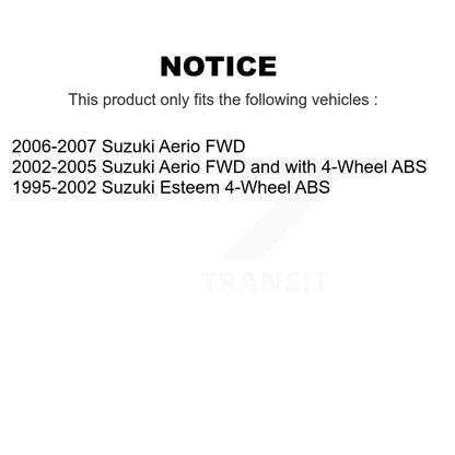 [Arrière] Kit d'ensemble roulement de roue et moyeu pour Suzuki Aerio Esteem K70-100723