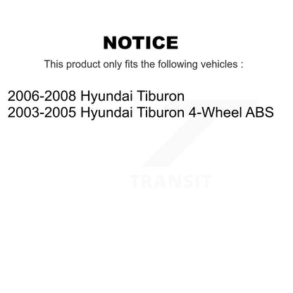 [Arrière] Kit d'ensemble roulement de roue et moyeu pour Hyundai Tiburon K70-100725
