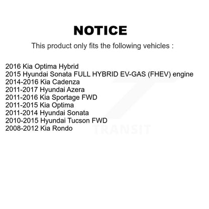 [Arrière] Kit d'ensemble roulement de roue et moyeu pour Hyundai Kia Sonata Optima Tucson Sportage Azera Rondo Cadenza K70-100729