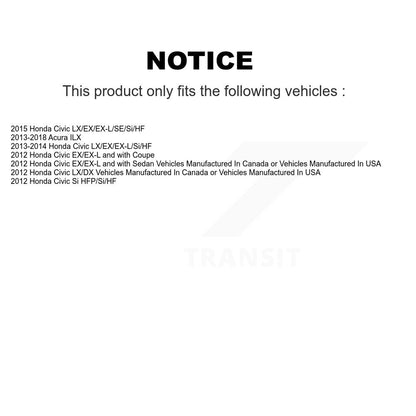 [Arrière] Kit d'ensemble roulement de roue et moyeu pour Honda Civic K70-100735