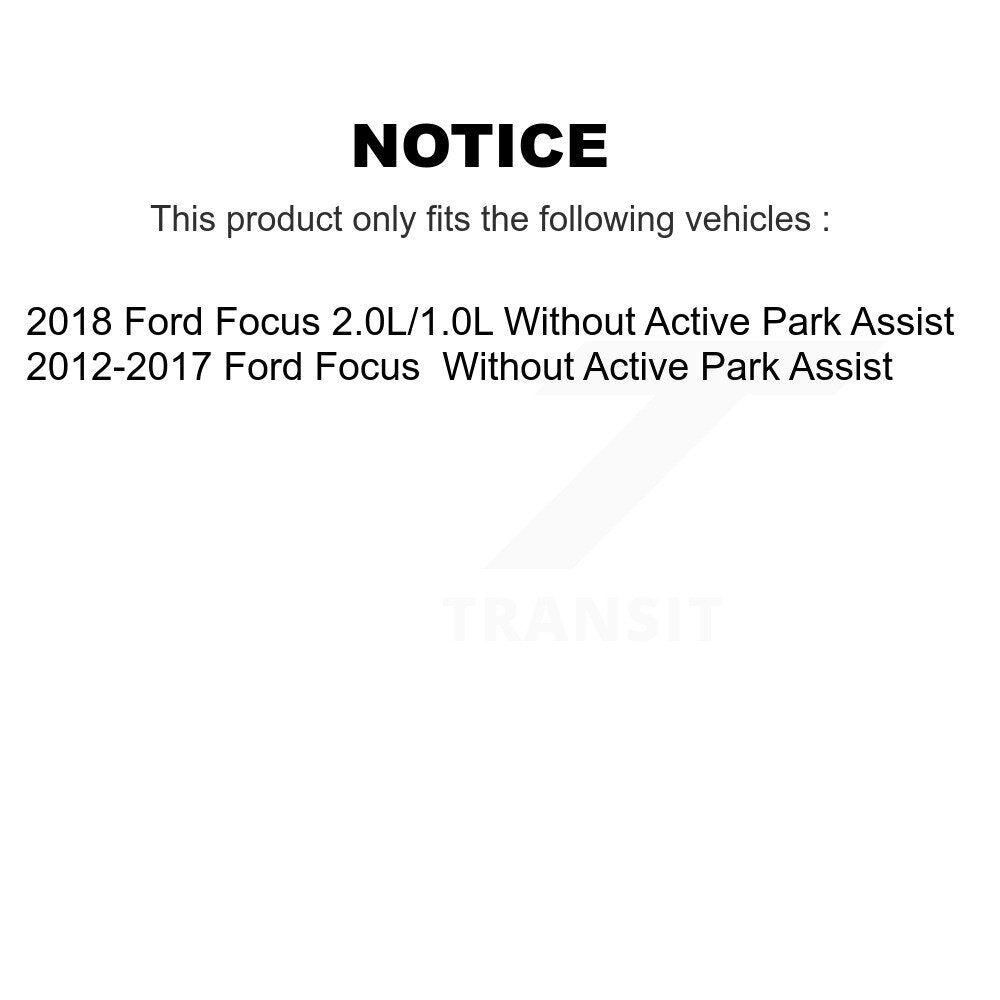 [Arrière] Kit d'ensemble roulement de roue et moyeu pour Ford Focus sans Active Park Assist K70-100739