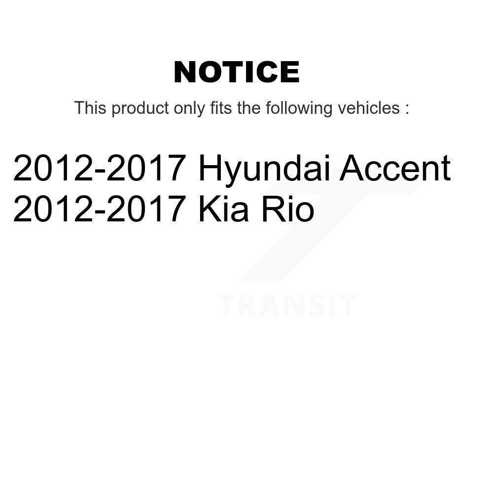 [Arrière] Kit d'ensemble roulement de roue et moyeu pour 2012-2017 Hyundai Accent Kia Rio K70-100743