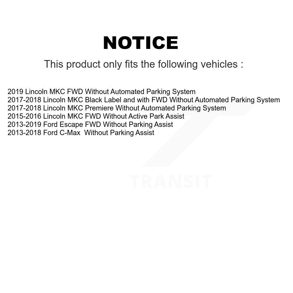 [Arrière] Kit d'ensemble roulement de roue et moyeu pour Ford Escape Lincoln MKC C-Max K70-100750
