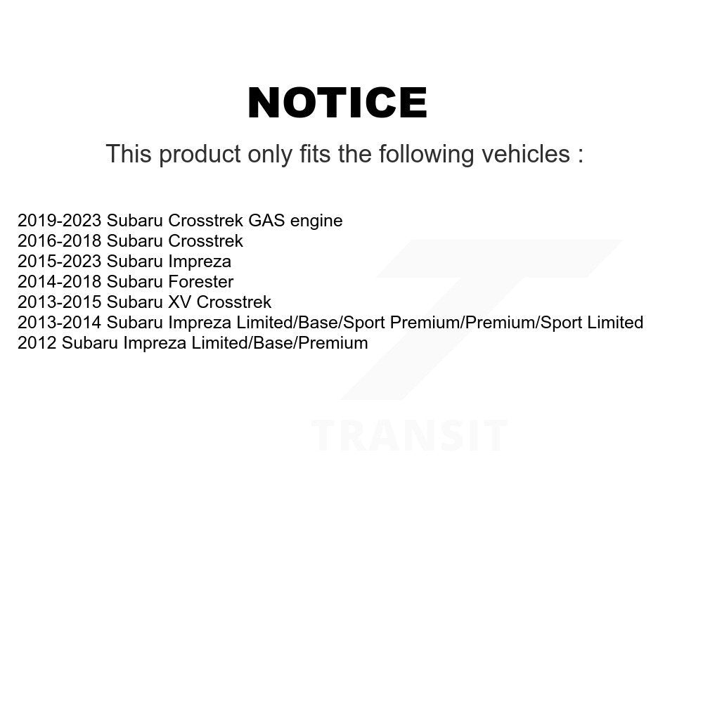 [Arrière] Kit d'ensemble roulement de roue et moyeu pour Subaru Forester Impreza Crosstrek XV K70-100758