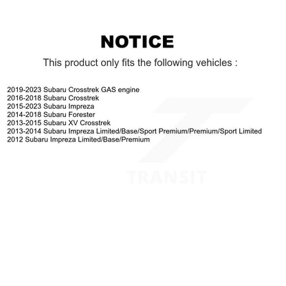 [Arrière] Kit d'ensemble roulement de roue et moyeu pour Subaru Forester Impreza Crosstrek XV K70-100758