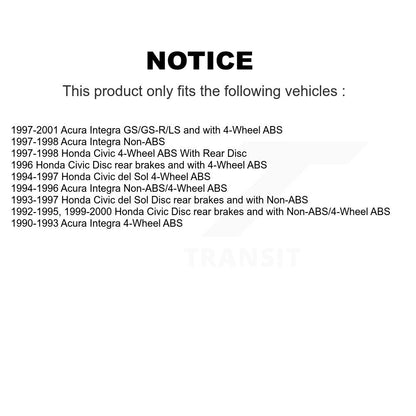 [Arrière] Kit d'ensemble roulement de roue et moyeu pour Honda Civic Acura Integra del Sol K70-100766
