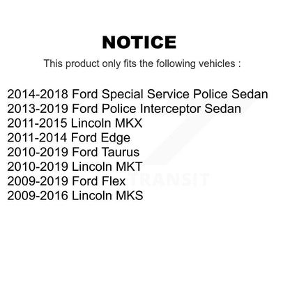 [Arrière] Kit d'ensemble roulement de roue et moyeu pour Ford Edge Taurus Flex Lincoln MKX MKS Police Interceptor Sedan MKT Special Service K70-100775