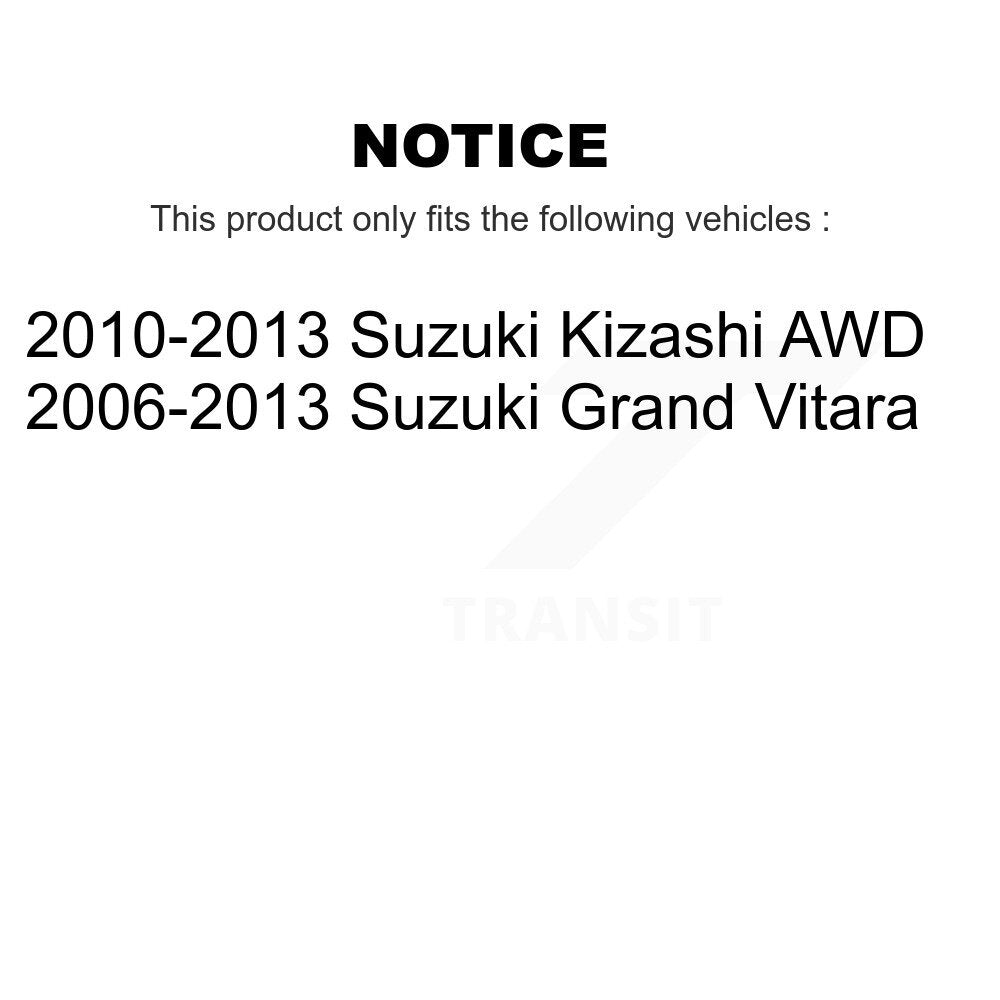 [Arrière] Kit d'ensemble roulement de roue et moyeu pour Suzuki Grand Vitara Kizashi K70-100781