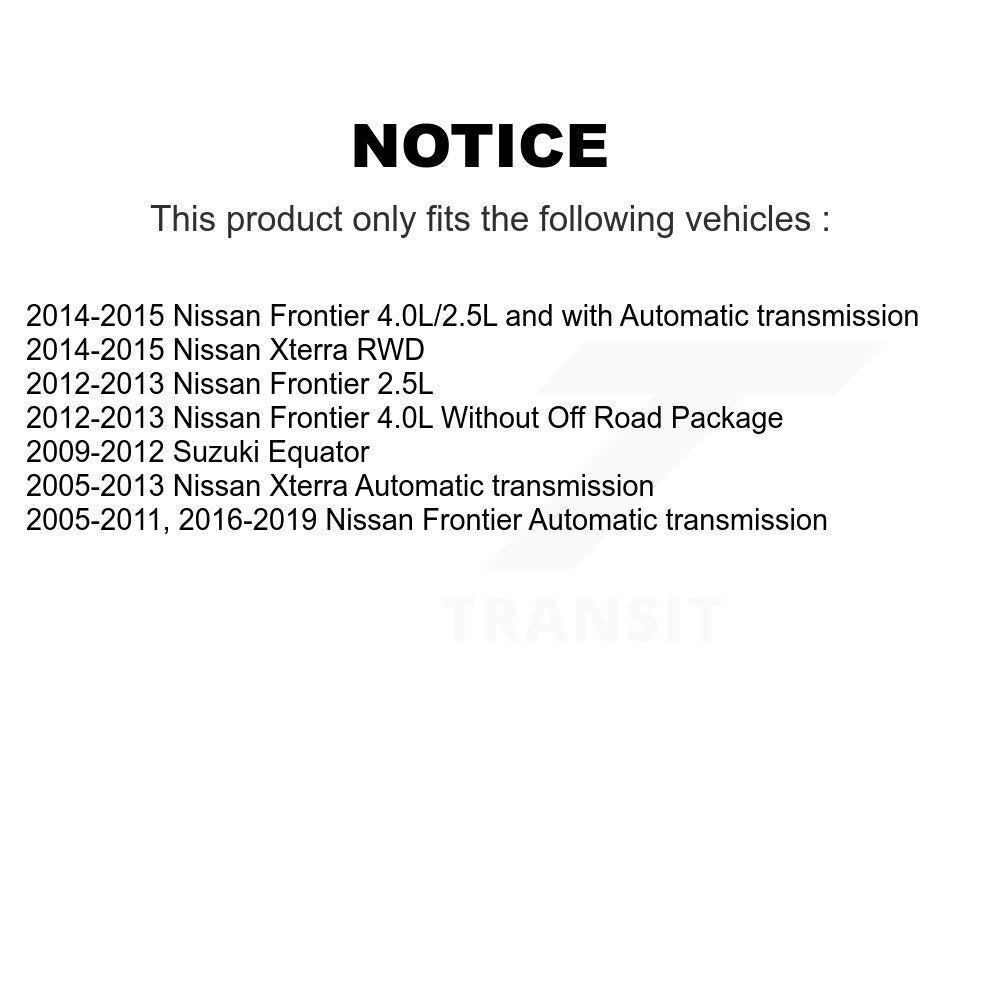 [Arrière] Kit d'ensemble roulement de roue et moyeu pour Nissan Frontier Xterra Suzuki Equator K70-100788