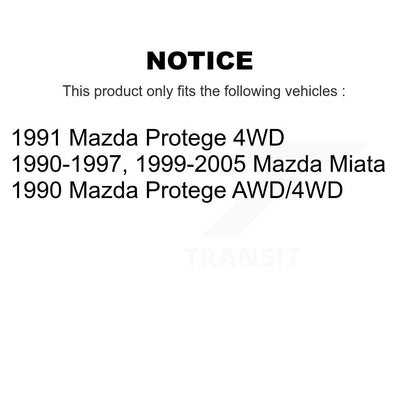 [Arrière] Kit de Roulement de roue pour Mazda Miata Volkswagen Golf Protege K70-101047