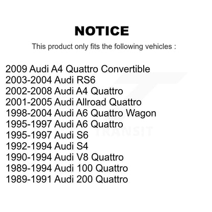 [Arrière] Kit de Roulement de roue pour Audi A4 Quattro Volkswagen Passat A6 Allroad A8 RS6 S6 S4 200 100 V8 K70-101049