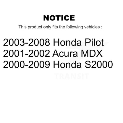 [Arrière] Kit de Roulement de roue pour Honda Pilot Acura MDX S2000 K70-101052