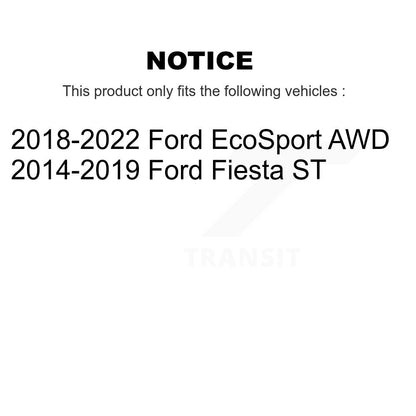 [Arrière] Kit de Roulement de roue pour 2014-2018 Ford Fiesta ST K70-101054