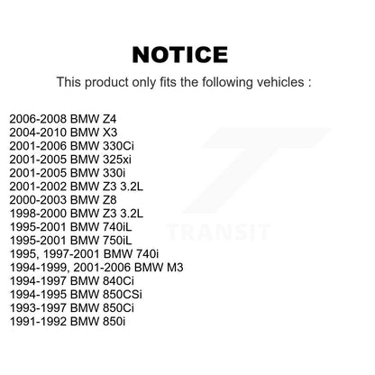 [Arrière] Kit de Roulement de roue pour BMW X3 325i Z3 330Ci M3 330i 325xi Z4 740iL 740i 750iL Z8 850i 840Ci 850Ci 850CSi K70-101057