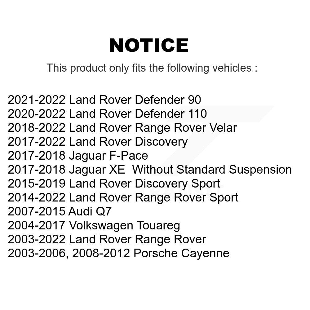 [Arrière] Kit de Roulement de roue pour Land Rover Range Audi Q7 Sport Volkswagen Touareg Porsche Cayenne Jaguar Discovery F-Pace XE Velar K70-101058