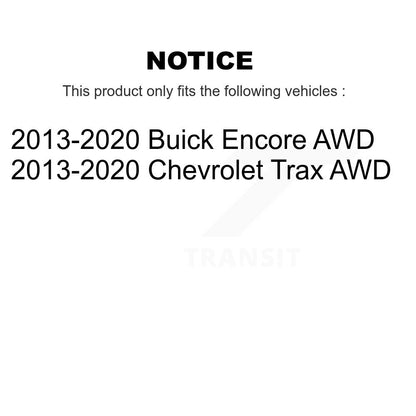 [Arrière] Kit de Roulement de roue pour 2013-2020 Buick Encore Chevrolet Trax AWD K70-101062