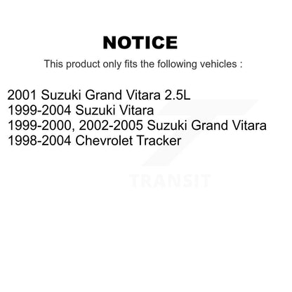 [Arrière] Kit de Roulement de roue pour Chevrolet Tracker Suzuki Grand Vitara K70-101064