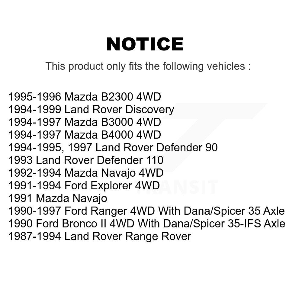 [Extérieur avant] Kit d'ensemble roulement de roue et cage pour Ford Ranger Explorer Mazda Land Rover B4000 Discovery B2300 B3000 Defender 90 Bronco II Range Navajo 110 K70-101092