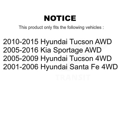 [Avant + Arrière] Kit de Roulement de roue pour Hyundai Tucson Kia Sportage Santa Fe K70-101134