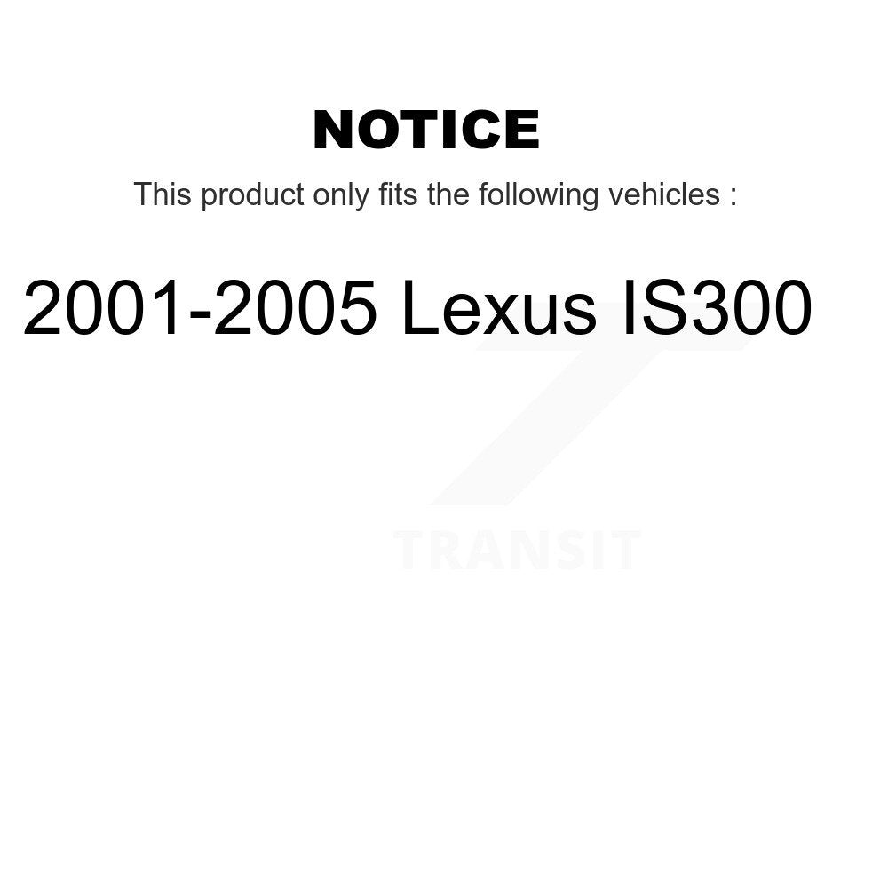 [Avant + Arrière] Kit de Roulement de roue pour 2001-2005 Lexus IS300 K70-101155