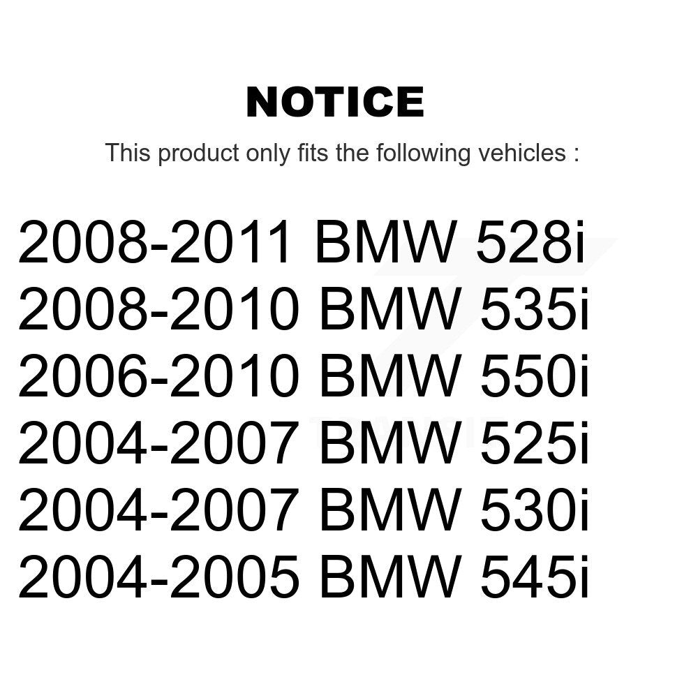 [Avant + Arrière] Kit d'ensemble roulement de roue et moyeu pour BMW 528i 530i 525i 535i 550i 545i K70-101207