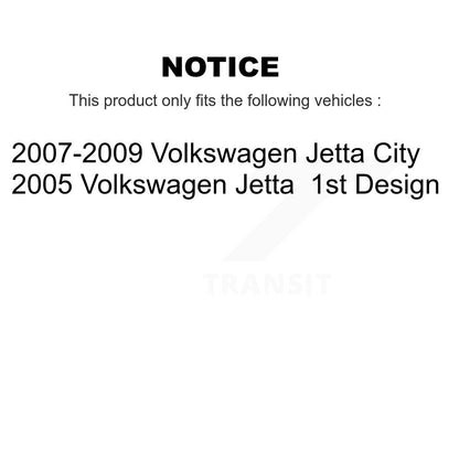[Avant + Arrière] Kit d'ensemble roulement de roue et moyeu pour 2005 Volkswagen Jetta 1st Design K70-101236
