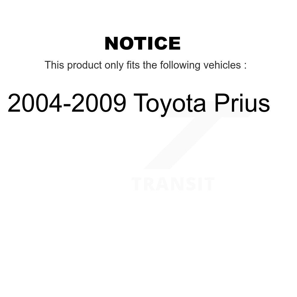 [Avant + Arrière] Kit d'ensemble roulement de roue et moyeu pour 2004-2009 Toyota Prius K70-101254