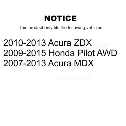 [Avant + Arrière] Kit d'ensemble roulement de roue et moyeu pour Honda Pilot Acura MDX ZDX K70-101256
