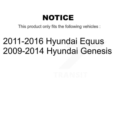 [Avant + Arrière] Kit d'ensemble roulement de roue et moyeu pour Hyundai Genesis Equus K70-101259
