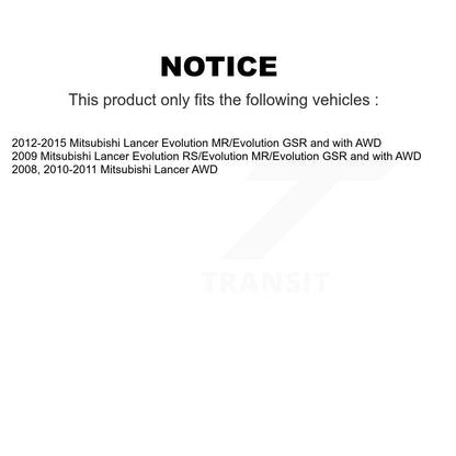 [Avant + Arrière] Kit d'ensemble roulement de roue et moyeu pour Mitsubishi Lancer K70-101272