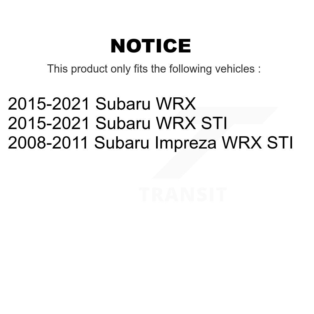 [Avant + Arrière] Kit d'ensemble roulement de roue et moyeu pour Subaru Impreza WRX STI K70-101274