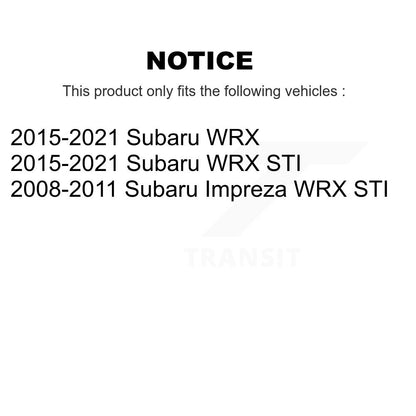 [Avant + Arrière] Kit d'ensemble roulement de roue et moyeu pour Subaru Impreza WRX STI K70-101274