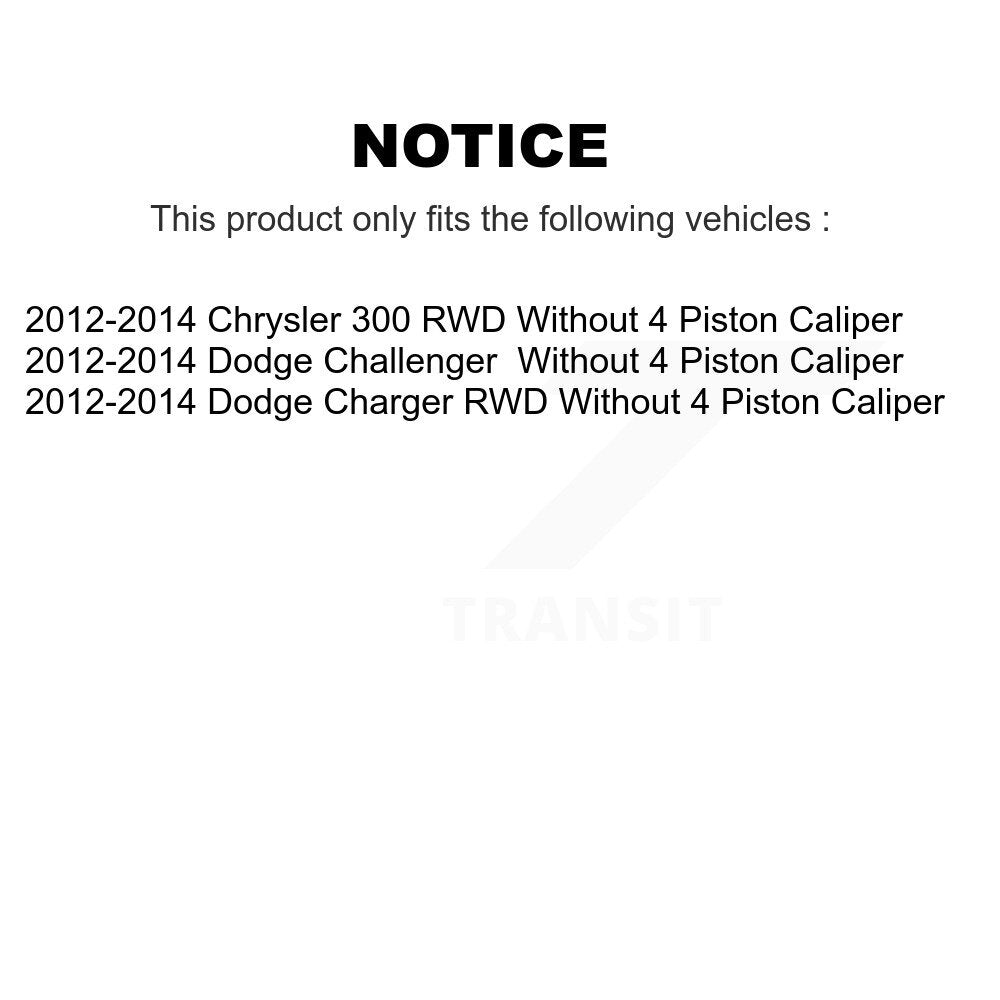 [Avant + Arrière] Kit d'ensemble roulement de roue et moyeu pour Dodge Charger Chrysler 300 Challenger K70-101280