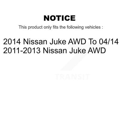 [Avant + Arrière] Kit d'ensemble roulement de roue et moyeu pour Nissan Juke AWD K70-101284