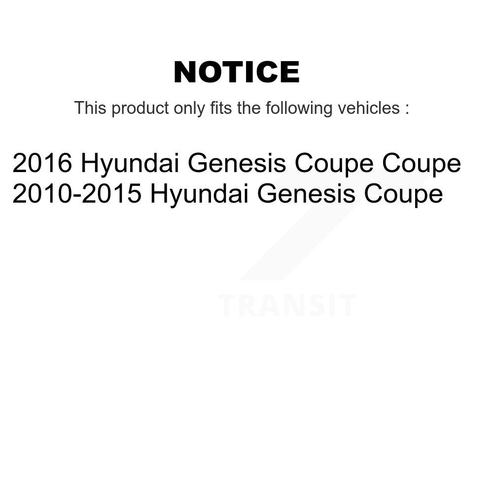 [Avant + Arrière] Kit d'ensemble roulement de roue et moyeu pour Hyundai Genesis Coupe K70-101285