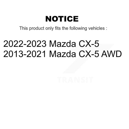 [Avant + Arrière] Kit d'ensemble roulement de roue et moyeu pour Mazda CX-5 K70-101286