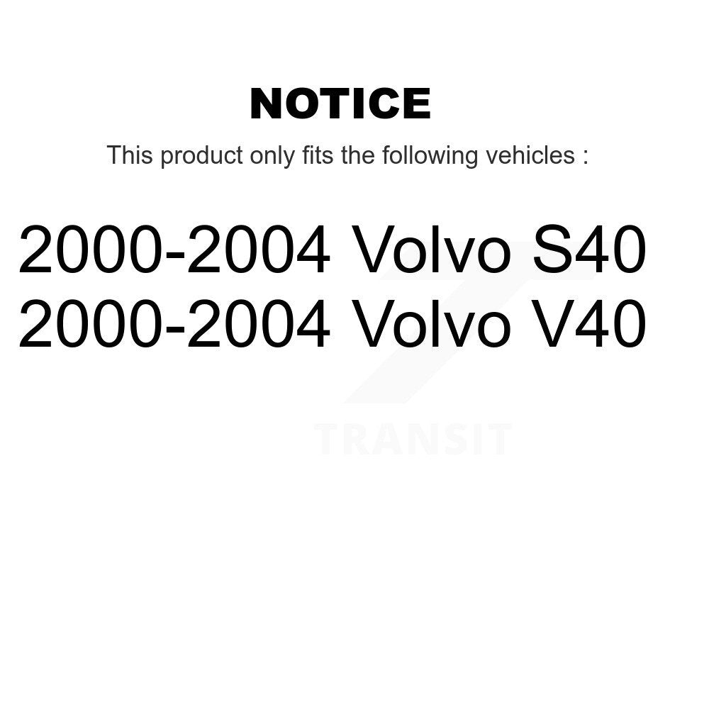 [Intérieur avant] Kit de Roulement de roue pour 2000-2004 Volvo S40 V40 K70-101337