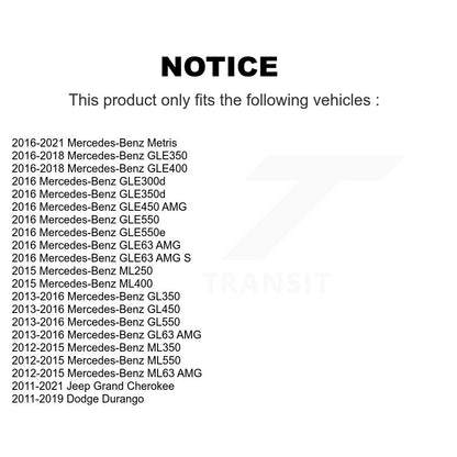 [Arrière] Kit de Roulement de roue pour Jeep Grand Cherokee Dodge Durango Mercedes-Benz ML350 GLE350 GL450 Metris GL550 GL350 GLE450 AMG ML400 GLE400 ML550 ML250 GL63 ML63 GLE300d GLE63 S GLE550e K70-101364